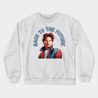 Michael J Fox - goes Back to the Future Crewneck Sweatshirt